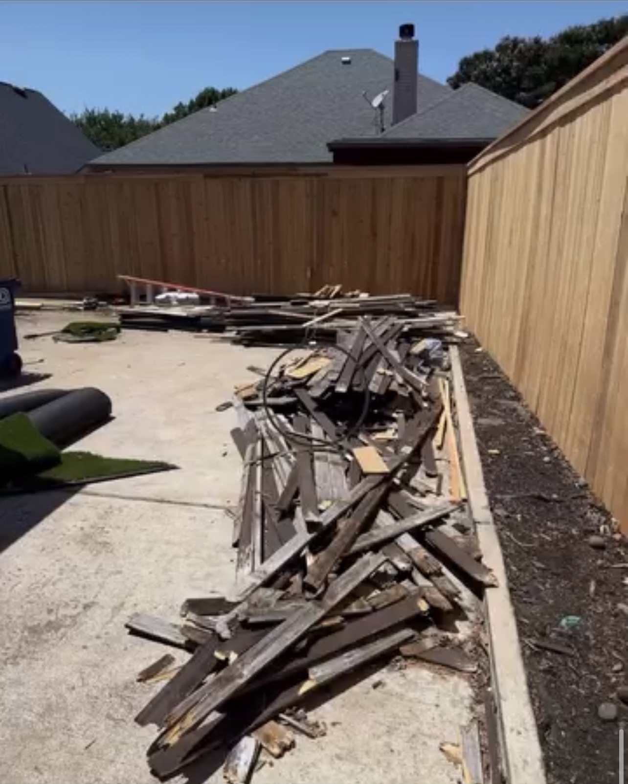 Backyard Tear-Out before