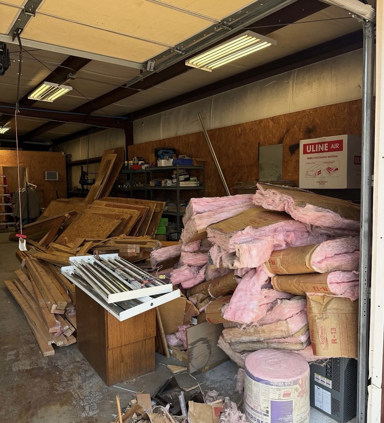 Warehouse Cleanout before